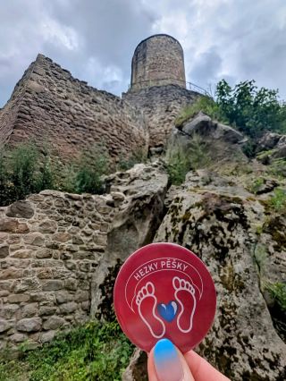 Zřícenina hradu Cimburk. Díky moc Dáše za krásnou zdravice s plackou ❤️ Autor: @dasa.petlachova #hezkypesky #cimburk...